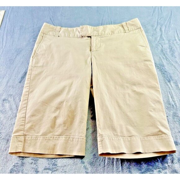 Mossimo Bermuda Shorts Women’s Size 6 Cotton 11.5" Inseam Mid Rise 16" Waist - Picture 1 of 11